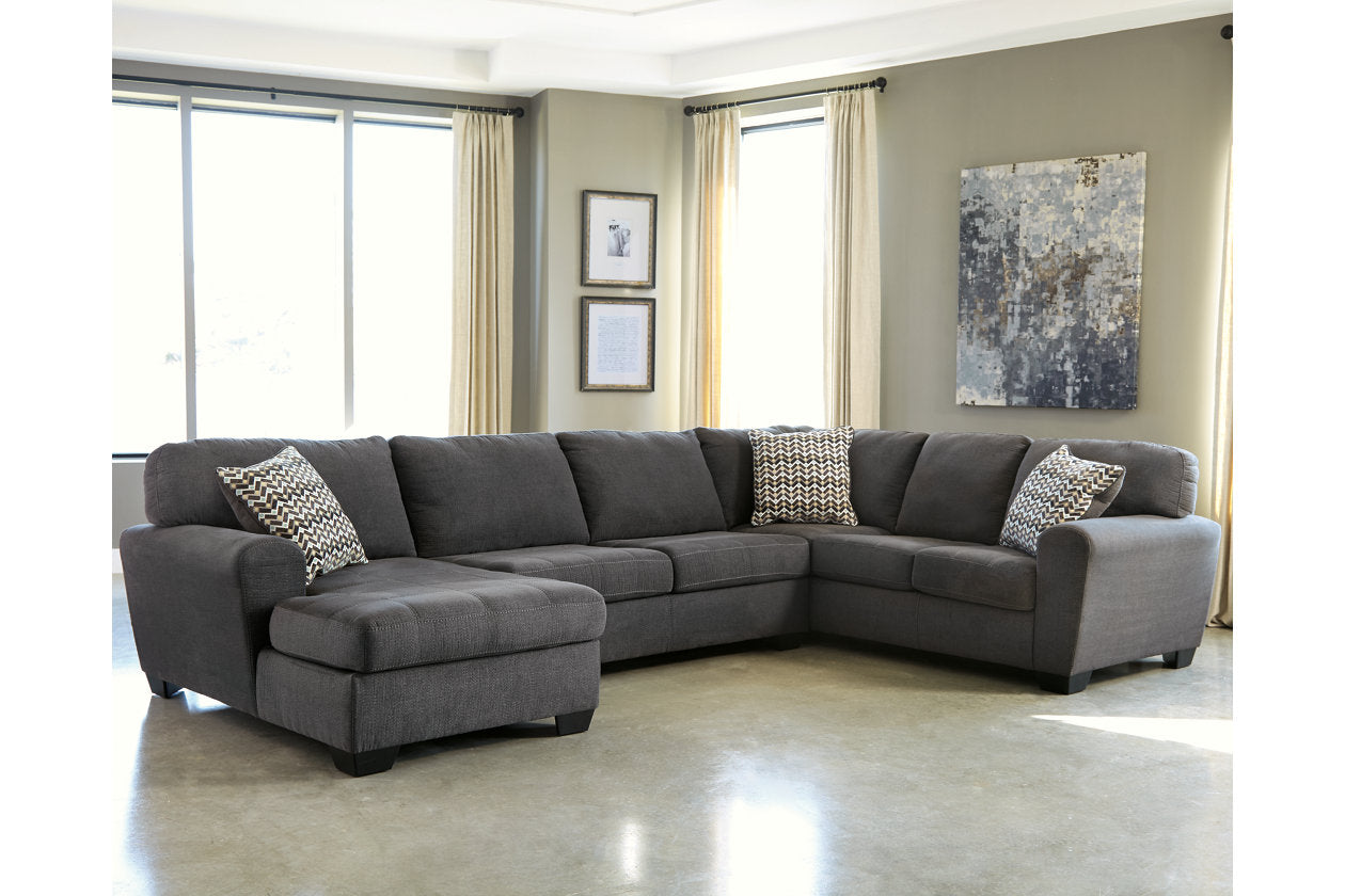 Ambee Slate 3-Piece Sectional with Chaise - 28620S1 - Bien Home Furniture &amp; Electronics