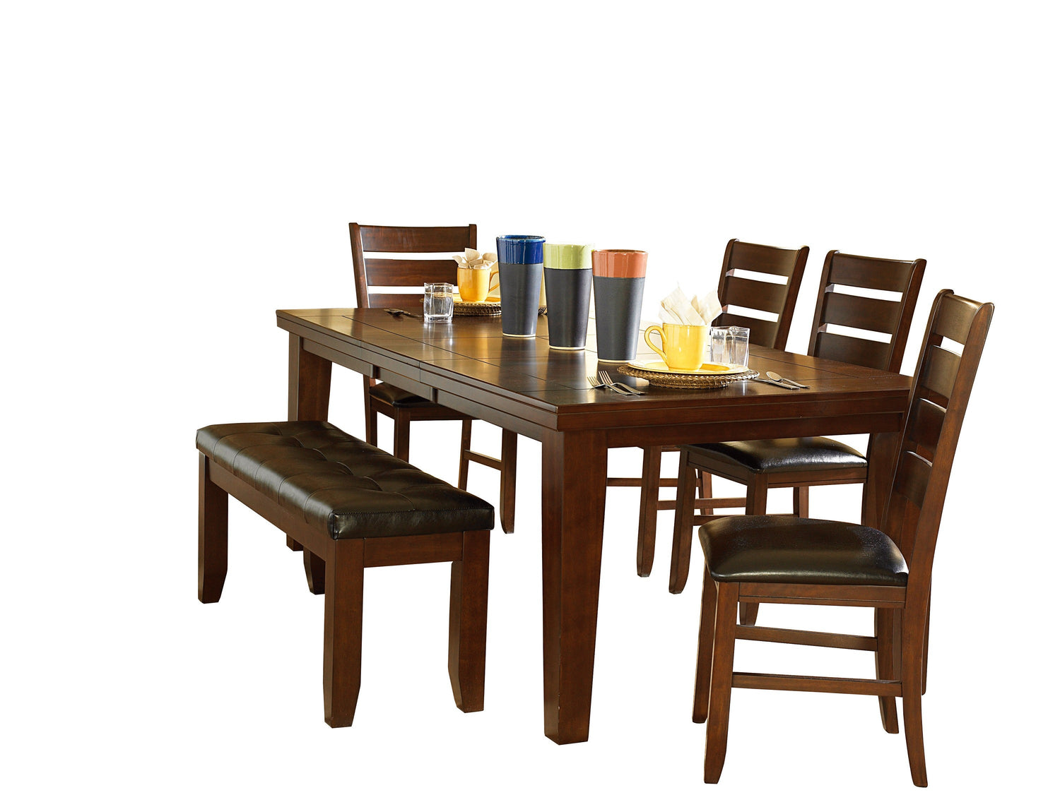 MESA COMEDOR EXTENSIBLE ROBLE OSCURO