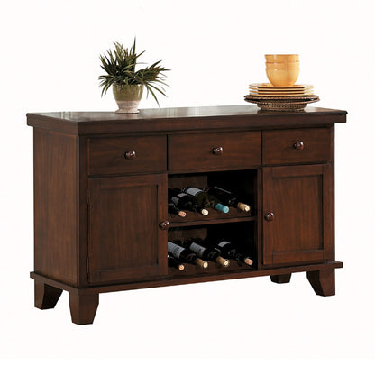 Ameillia Dark Oak Server - 586-40 - Bien Home Furniture &amp; Electronics