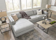 Amiata Glacier Leather 2-Piece LAF Sectional - SET | 5740416 | 5740467 - Bien Home Furniture & Electronics