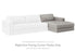 Amiata Glacier Right-Arm Facing Corner Chaise - 5740417 - Bien Home Furniture & Electronics