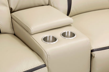 Amite Beige 6-Piece Modular Power Reclining Sectional - 8229*6PW - Bien Home Furniture &amp; Electronics
