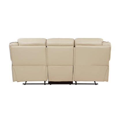 Amite Beige Double Reclining Sofa - 8229NBE-3 - Bien Home Furniture &amp; Electronics