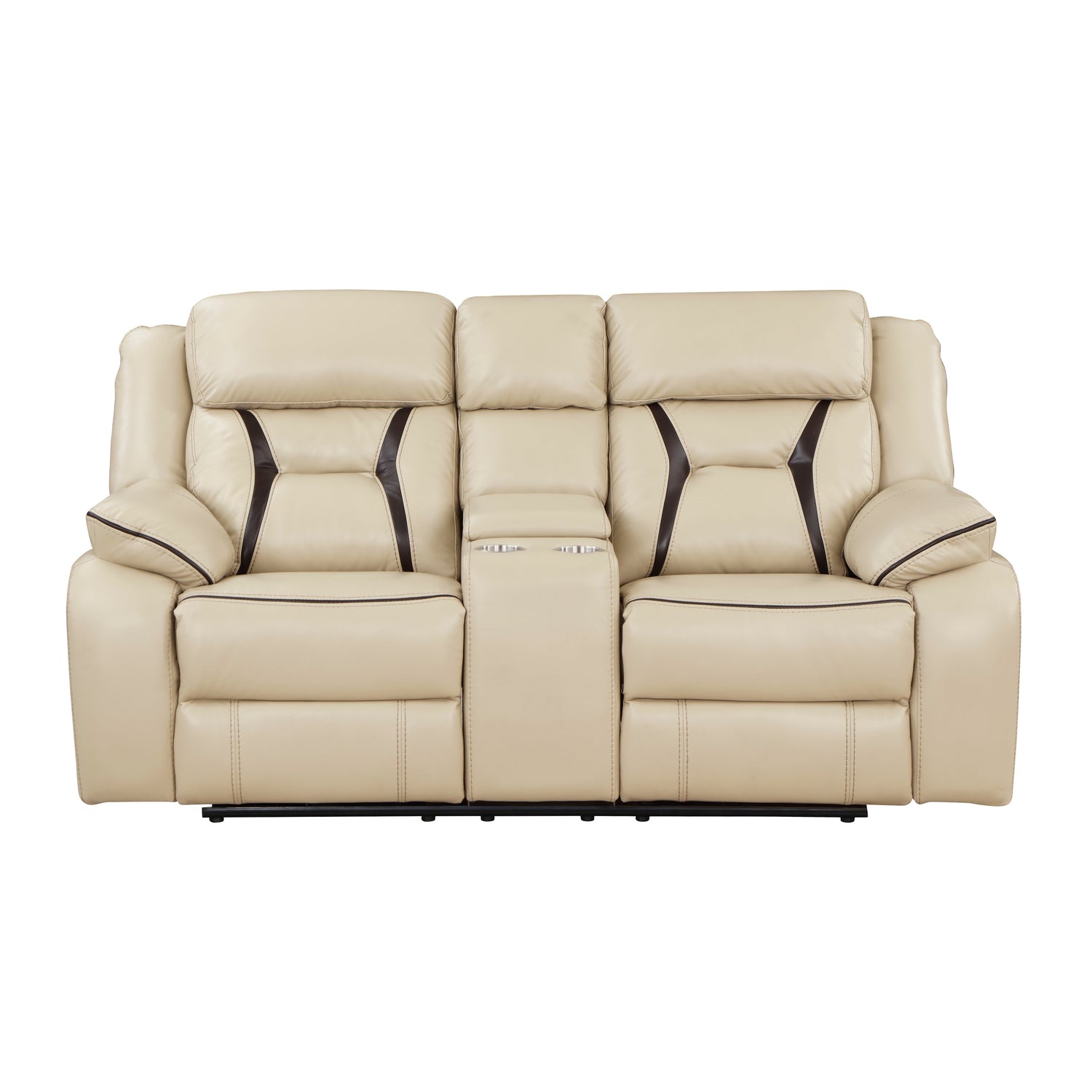 Amite Beige Power Double Reclining Loveseat - 8229NBE-2PW - Bien Home Furniture &amp; Electronics