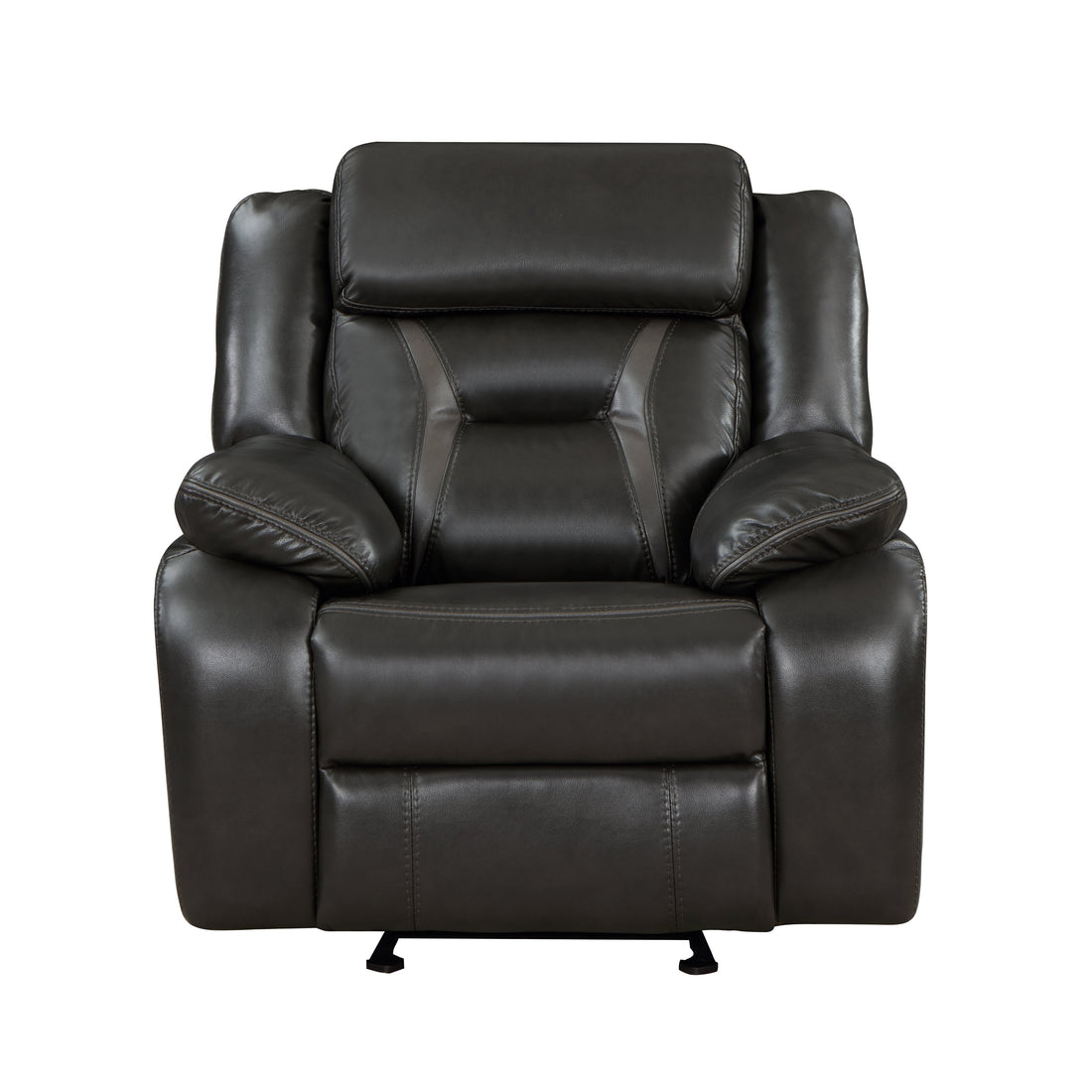 Amite Dark Gray Glider Reclining Chair - 8229NDG-1 - Bien Home Furniture & Electronics