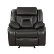 Amite Dark Gray Glider Reclining Chair - 8229NDG-1 - Bien Home Furniture & Electronics