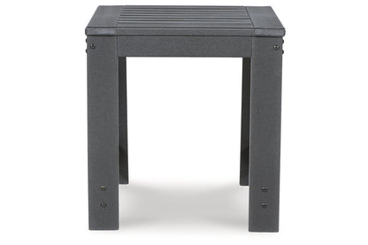 Amora Charcoal Gray Outdoor End Table - P417-702 - Bien Home Furniture &amp; Electronics