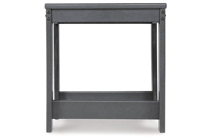 Amora Charcoal Gray Outdoor End Table - P417-702 - Bien Home Furniture &amp; Electronics