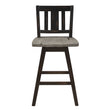 Amsonia Gray/Black Swivel Counter Height Chairs, Set of 2 - 5602-24BKS2 - Bien Home Furniture & Electronics