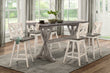 Amsonia Gray/White Counter Height Set - SET | 5602-36 | 5602-24WT(2) - Bien Home Furniture & Electronics