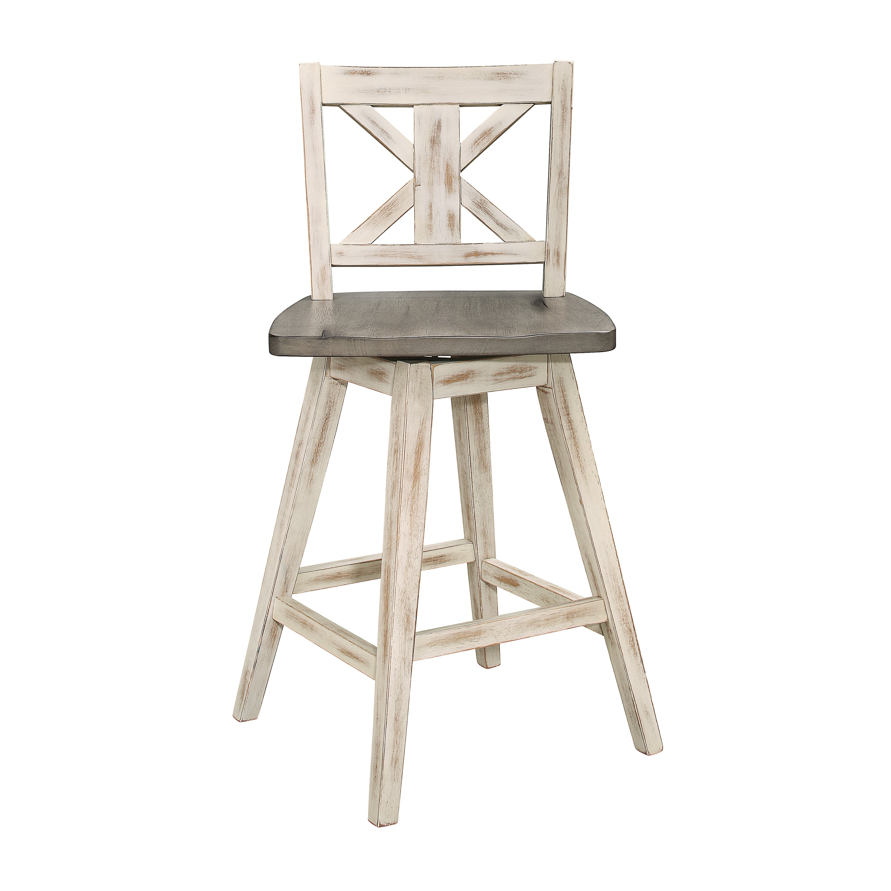 Amsonia Gray/White Counter Height Set - SET | 5602-36 | 5602-24WT(2) - Bien Home Furniture &amp; Electronics