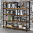Analiese Antique Nutmeg 4-Shelf Open Bookcase - 801543 - Bien Home Furniture & Electronics
