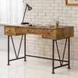 Analiese Antique Nutmeg/Black 3-Drawer Writing Desk - 801541 - Bien Home Furniture & Electronics