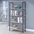 Analiese Gray Driftwood 4-Shelf Bookcase - 801546 - Bien Home Furniture & Electronics