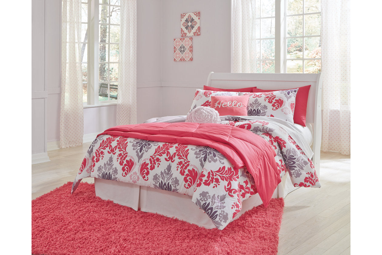 Anarasia White Full Sleigh Headboard - B129-87 - Bien Home Furniture &amp; Electronics