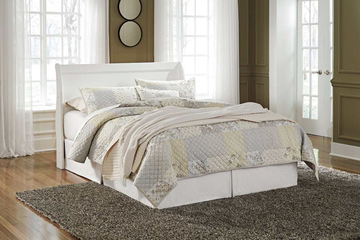 Anarasia White Queen Sleigh Headboard - B129-77 - Bien Home Furniture &amp; Electronics