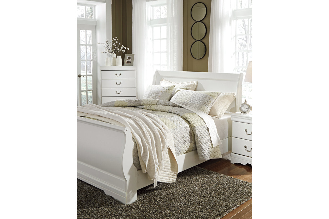 Anarasia White Queen Sleigh Headboard - B129-77 - Bien Home Furniture &amp; Electronics