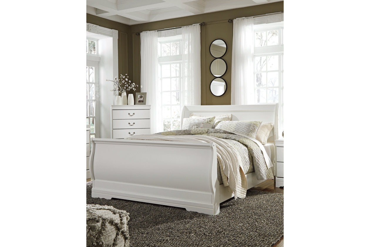 Anarasia White Queen Sleigh Headboard - B129-77 - Bien Home Furniture &amp; Electronics