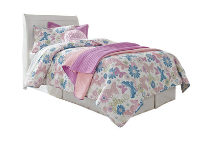 Anarasia White Twin Sleigh Headboard - B129-63 - Bien Home Furniture &amp; Electronics