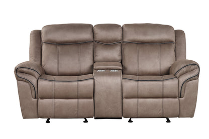 Andres Brown 3-Piece Reclining Living Room Set - Andres Brown - Bien Home Furniture &amp; Electronics