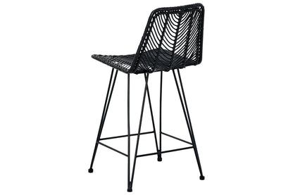 Angentree Black Counter Height Barstool, Set of 2 - D434-124 - Bien Home Furniture &amp; Electronics