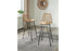 Angentree Natural/Black Bar Height Barstool, Set of 2 - D434-230 - Bien Home Furniture & Electronics