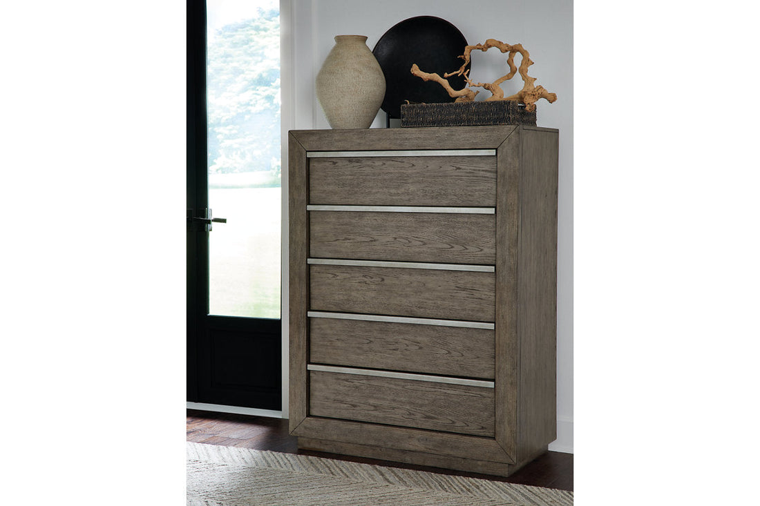Anibecca Weathered Gray Chest of Drawers - B970-46 - Bien Home Furniture &amp; Electronics