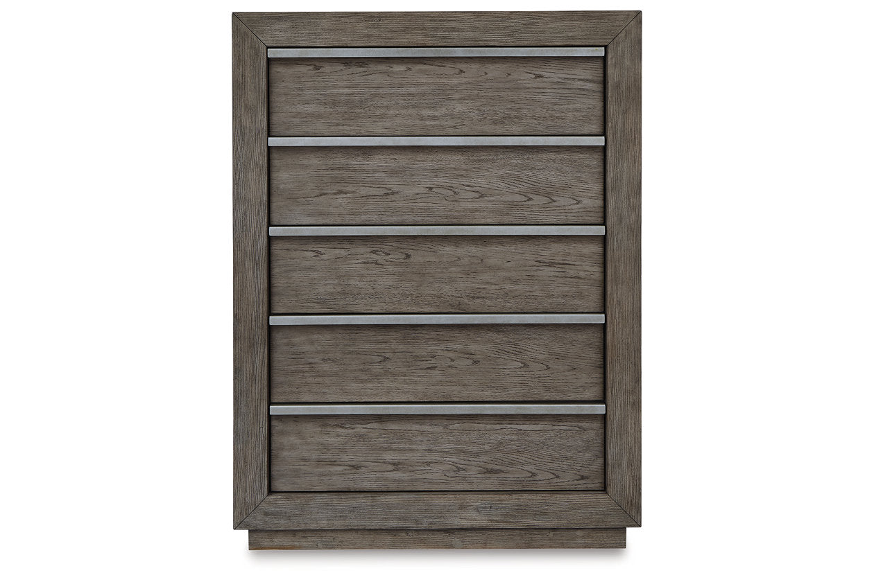 Anibecca Weathered Gray Chest of Drawers - B970-46 - Bien Home Furniture &amp; Electronics