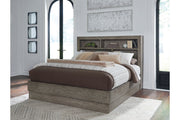 Anibecca Weathered Gray King Bookcase Bed - SET | B970-76 | B970-78 - Bien Home Furniture & Electronics