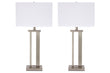 Aniela Silver Finish Table Lamp, Set of 2 - L204054 - Bien Home Furniture & Electronics