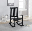 Annie Black Slat Back Wooden Rocking Chair - 609456 - Bien Home Furniture & Electronics