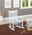 Annie White Slat Back Youth Rocking Chair - 609450 - Bien Home Furniture & Electronics