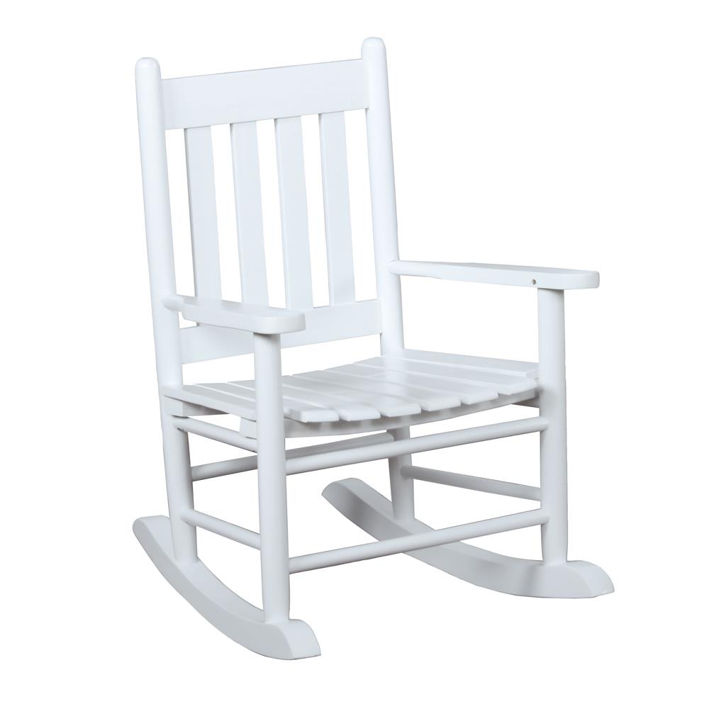 Annie White Slat Back Youth Rocking Chair - 609450 - Bien Home Furniture &amp; Electronics
