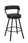 Appert Black/Dark Gray Swivel Counter Chair, Set of 2 - 5566-24BK - Bien Home Furniture & Electronics