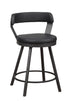 Appert Black/Dark Gray Swivel Counter Chair, Set of 2 - 5566-24BK3A - Bien Home Furniture & Electronics
