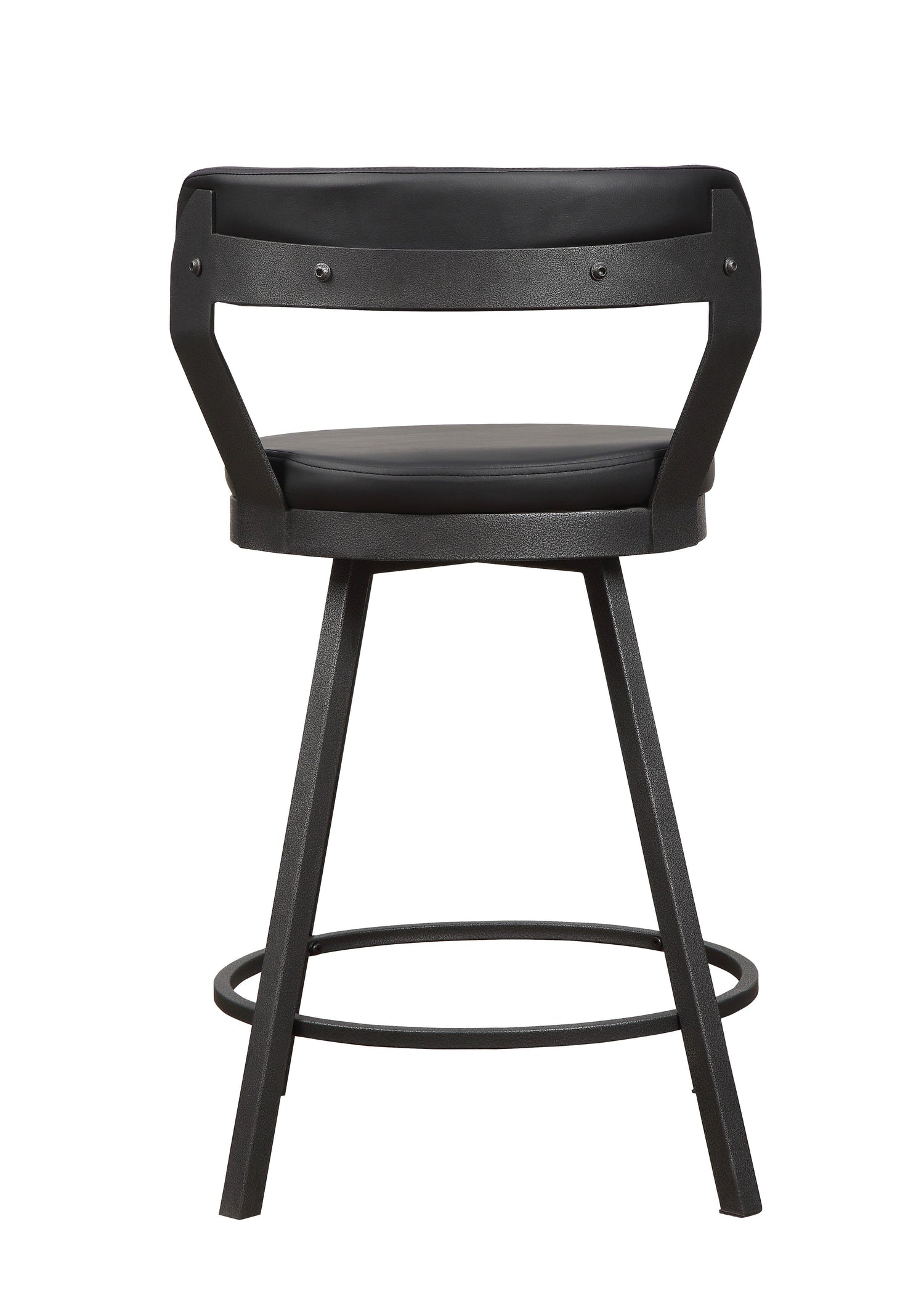 Appert Black/Dark Gray Swivel Counter Chair, Set of 2 - 5566-24BK3A - Bien Home Furniture &amp; Electronics