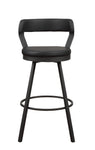 Appert Black/Dark Gray Swivel Pub Height Chair, Set of 2 - 5566-29BK - Bien Home Furniture & Electronics