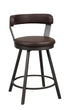 Appert Brown/Dark Gray Swivel Counter Chair - 5566-24BR3A - Bien Home Furniture & Electronics