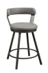 Appert Gray/Dark Gray Swivel Counter Chair - 5566-24GY3A - Bien Home Furniture & Electronics
