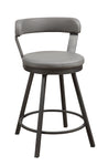 Appert Gray/Dark Gray Swivel Counter Chair, Set of 2 - 5566-24GY - Bien Home Furniture & Electronics