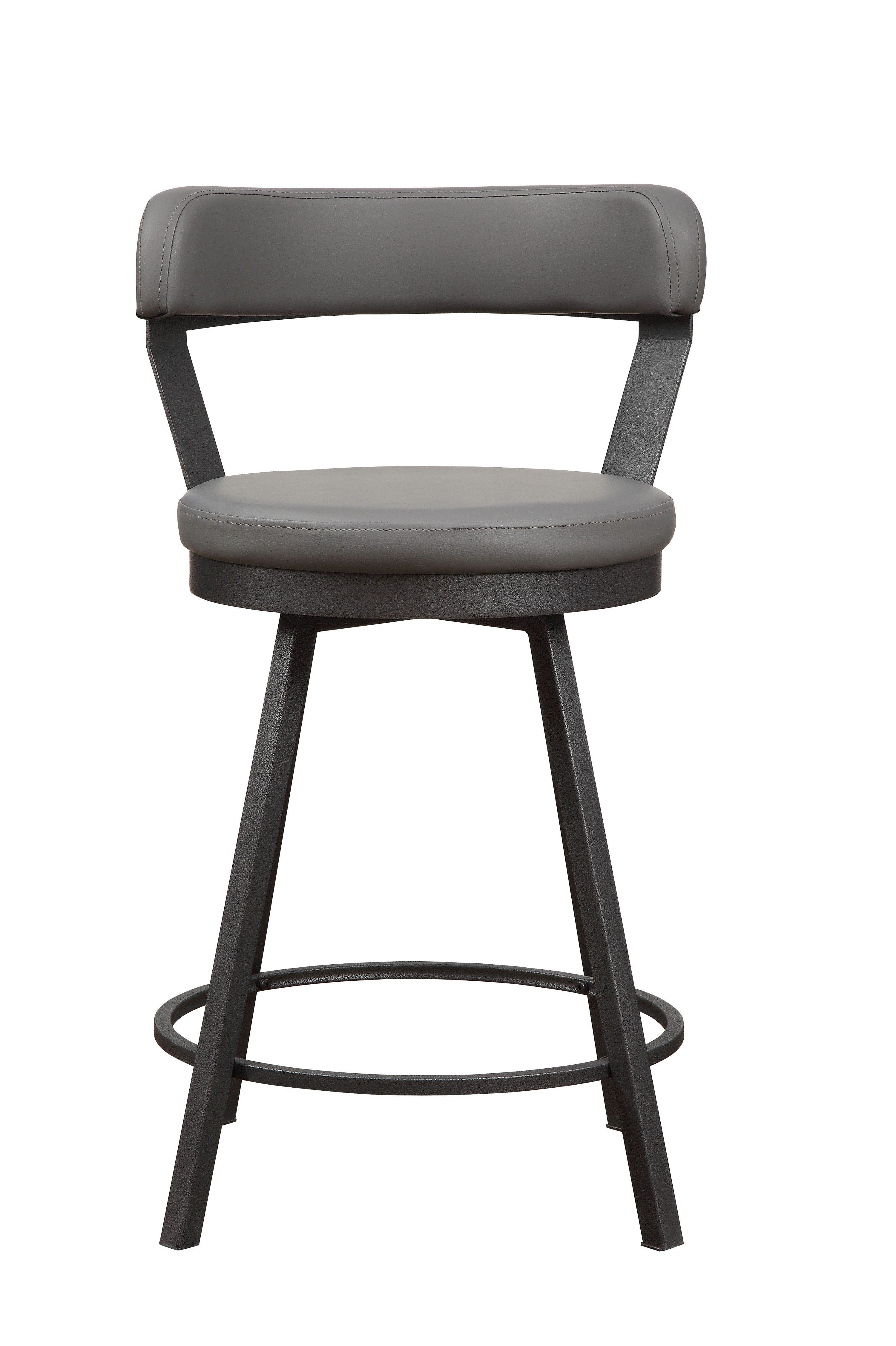 Appert Gray/Dark Gray Swivel Counter Chair, Set of 2 - 5566-24GY - Bien Home Furniture &amp; Electronics
