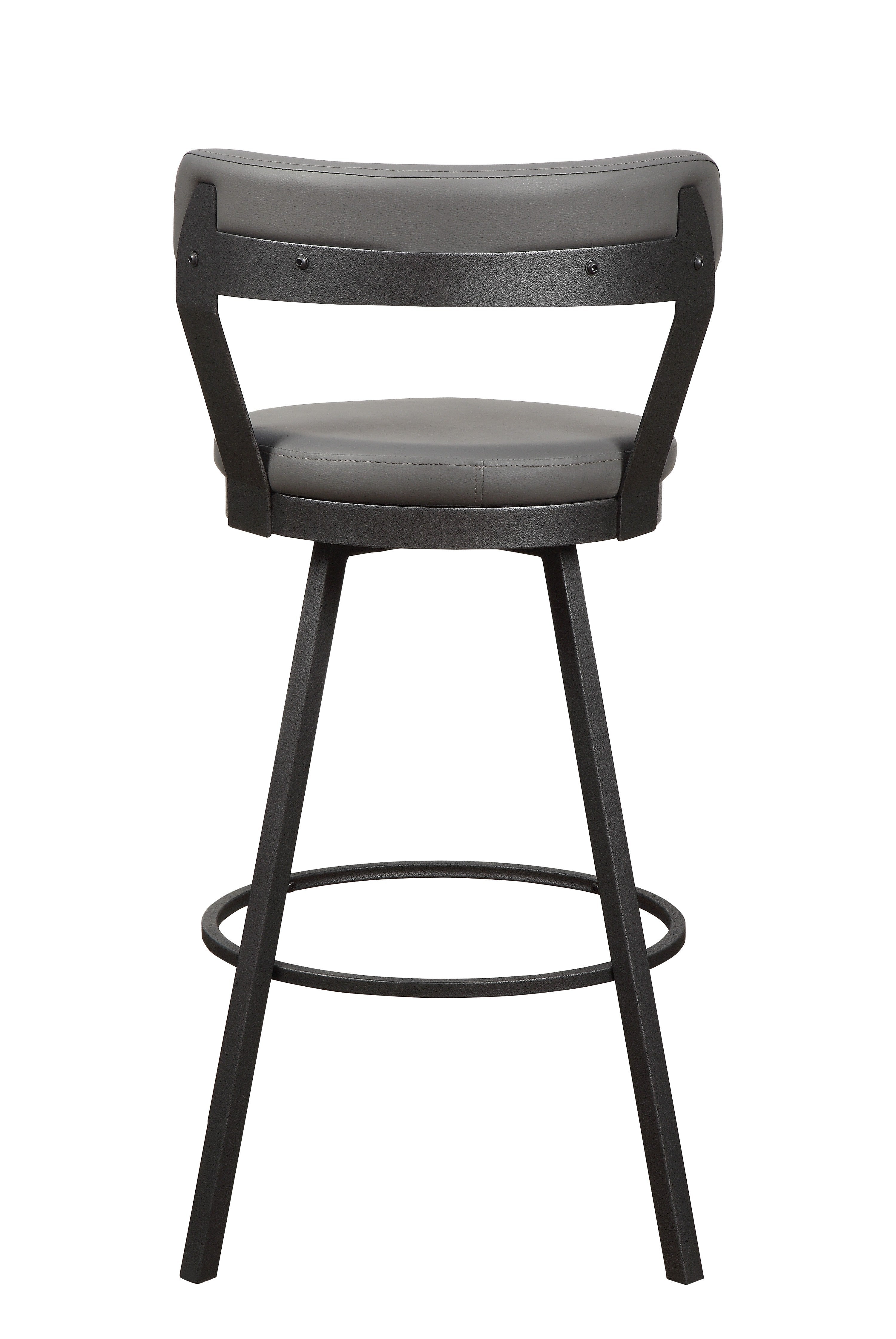 Appert Gray/Dark Gray Swivel Pub Height Chair, Set of 2 - 5566-29GY - Bien Home Furniture &amp; Electronics