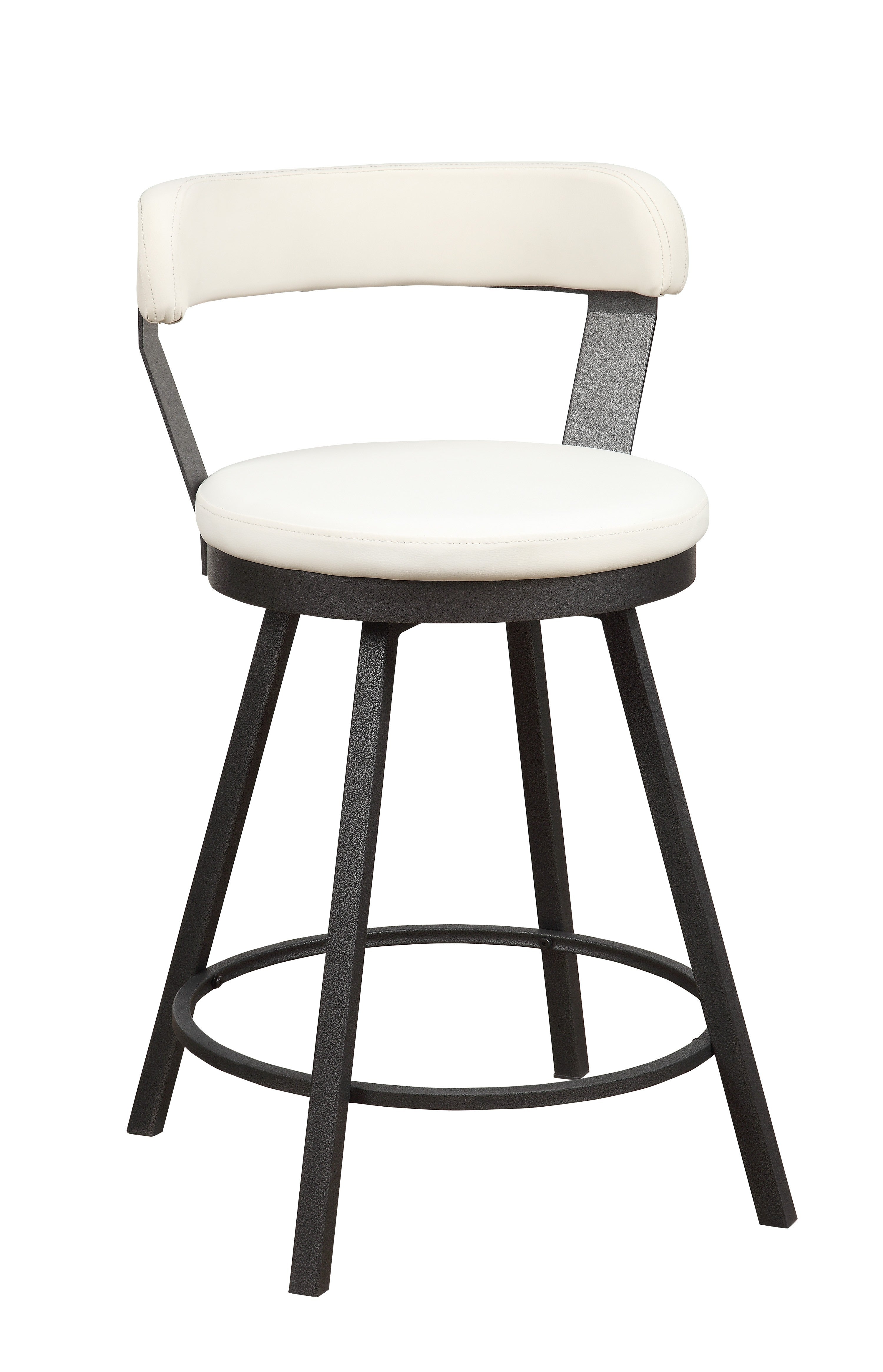 Appert White/Dark Gray Counter Chair, Set of 2 - 5566-24WT - Bien Home Furniture &amp; Electronics
