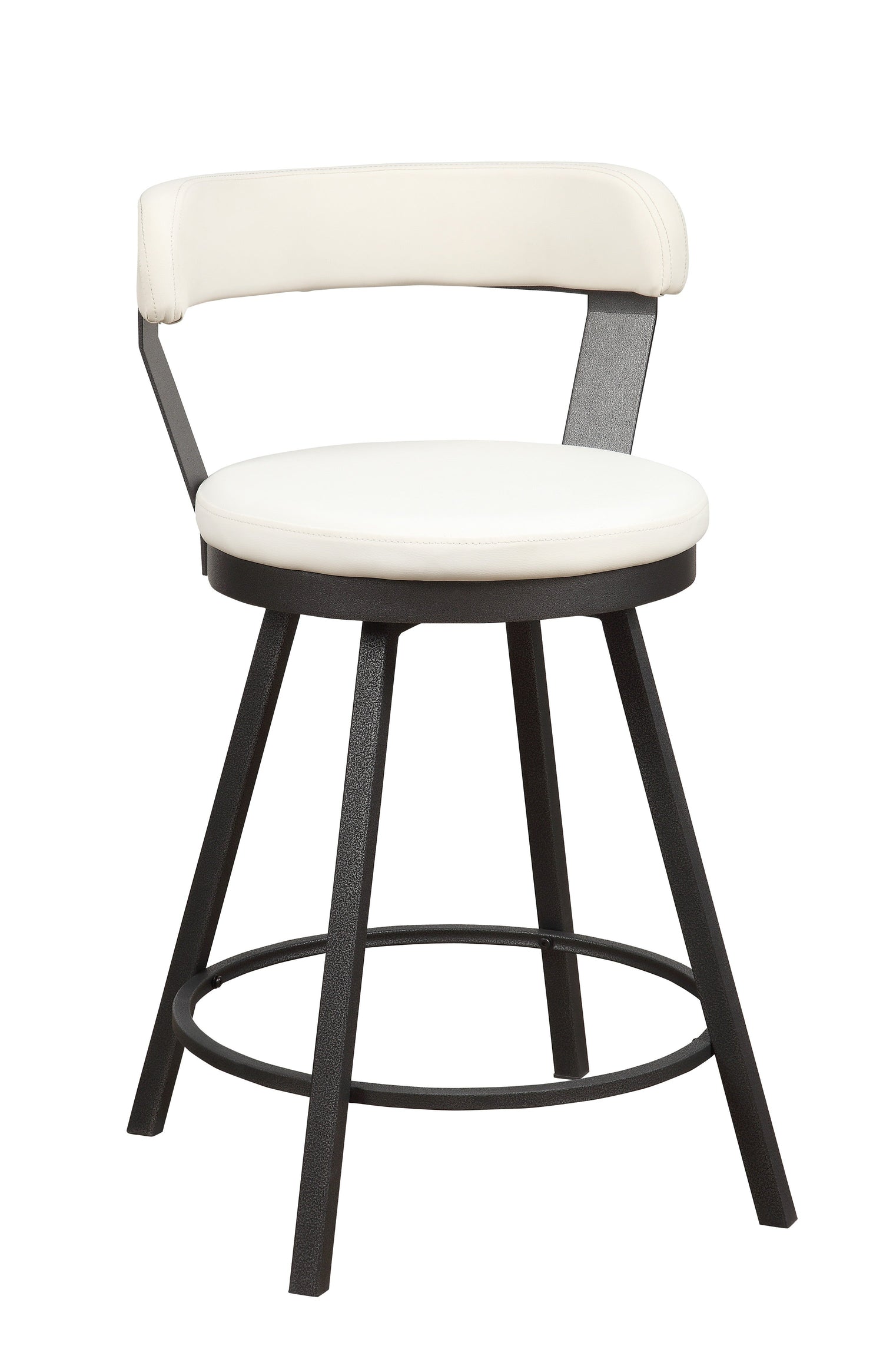 Appert White/Dark Gray Swivel Counter Chair - 5566-24WT3A - Bien Home Furniture &amp; Electronics