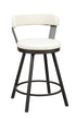 Appert White/Dark Gray Swivel Counter Chair - 5566-24WT3A - Bien Home Furniture & Electronics