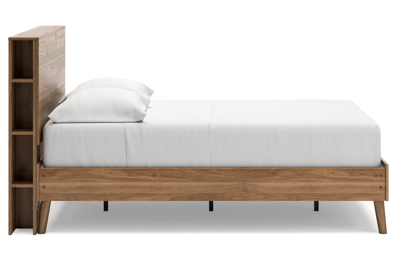 Aprilyn Honey Full Bookcase Bed - SET | EB1187-112 | EB1187-164 - Bien Home Furniture &amp; Electronics