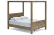 Aprilyn Honey Queen Canopy Bed - SET | EB1187-161 | EB1187-171 | EB1187-198 - Bien Home Furniture & Electronics