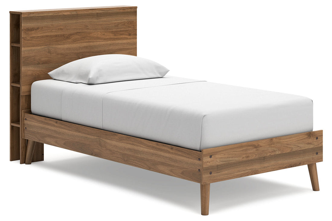 Aprilyn Honey Twin Bookcase Bed - SET | EB1187-111 | EB1187-163 - Bien Home Furniture &amp; Electronics