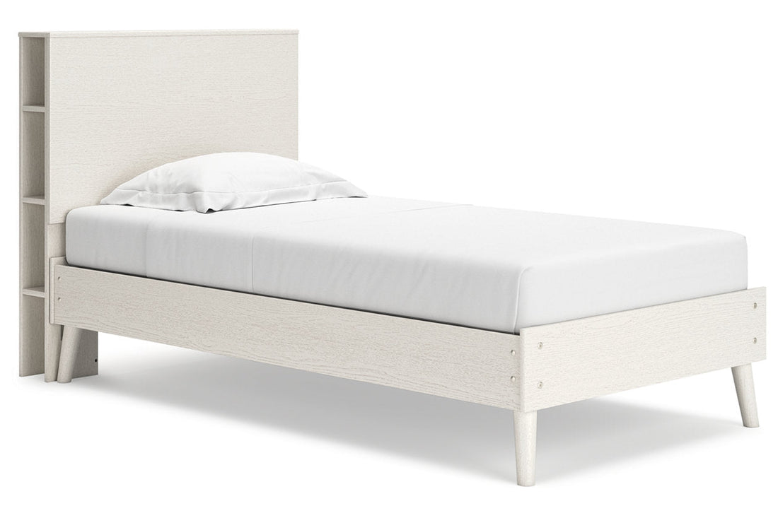 Aprilyn White Twin Bookcase Bed - SET | EB1024-111 | EB1024-163 - Bien Home Furniture &amp; Electronics