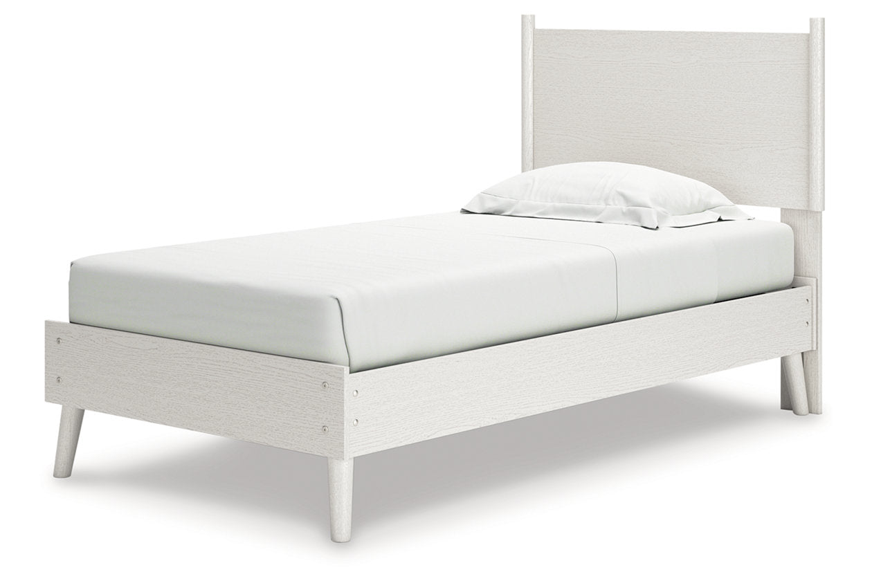 Aprilyn White Twin Panel Bed - SET | EB1024-111 | EB1024-155 - Bien Home Furniture &amp; Electronics